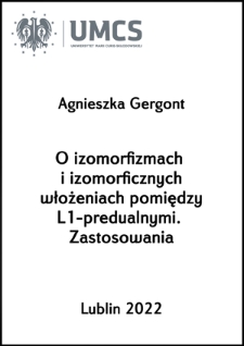 O izomorfizmach i izomorficznych włożeniach pomiędzy L1-predualnymi. Zastosowania