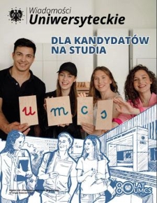 Wiadomości Uniwersyteckie / Uniwersytet Marii Curie-Skłodowskiej. 2024, nr 4=309 (kwiecień)