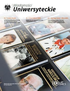 Wiadomości Uniwersyteckie / Uniwersytet Marii Curie-Skłodowskiej. 2024, nr 6=311 (maj)