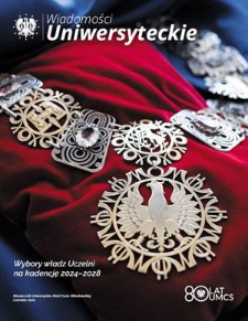 Wiadomości Uniwersyteckie / Uniwersytet Marii Curie-Skłodowskiej. 2024, (czerwiec) wybory