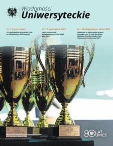 Wiadomości Uniwersyteckie / Uniwersytet Marii Curie-Skłodowskiej. 2024, nr 8=313 (lipiec-sierpień)