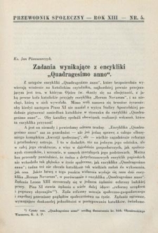 Przewodnik Społeczny : miesięcznik poświęcony kierownictwu stowarzyszeń polskich. R. 13, nr 5 (1932)