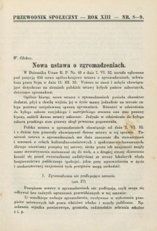 Przewodnik Społeczny : miesięcznik poświęcony kierownictwu stowarzyszeń polskich. R. 13, nr 7/8 (1932)