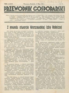 Przewodnik Gospodarski : organ Centralnego Towarzystwa Organizacyj i Kółek Rolniczych R. 2 [24], nr 21 (25 maja 1930)