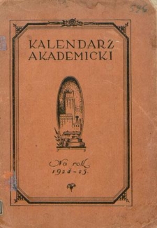 Kalendarz Akademicki na Rok 1924/25