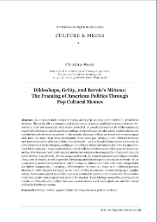 Dildoshops, Gritty, and Bernie’s mittens: the framing of American politics through pop cultural memes