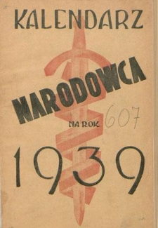 Kalendarz Narodowca na Rok 1939