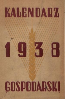 Kalendarz Gospopdarski na Rok 1938, R. 30