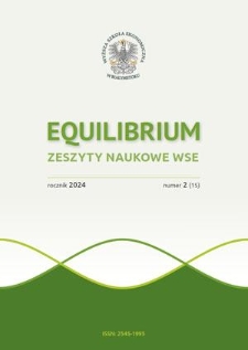Equilibrium : zeszyty naukowe WSE. 2024, nr 2=15
