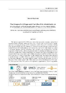 The image of a village and the life of its inhabitants on the example of selected Lublin press in the mid-1930s