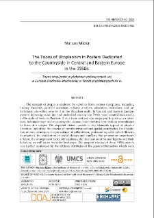 The topos of utopianism in posters dedicated to the countryside in Central and Eastern Europein the 1950s.
