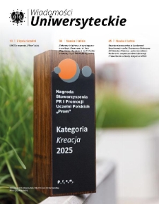 Wiadomości Uniwersyteckie / Uniwersytet Marii Curie-Skłodowskiej. 2025, nr 5=323 (maj)