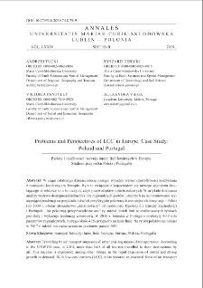 Problems and perspectives of lcc in Europe. case study: Poland and Portugal