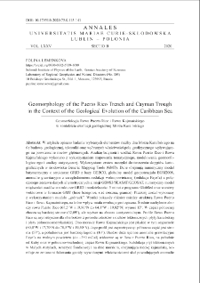 Geomorphology of the puerto rico trench and cayman troughin the context of the geological evolution of the Caribbean Sea