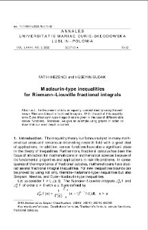 Maclaurin - type inequalitiesfor Riemann &ndash; Liouville fractional integrals