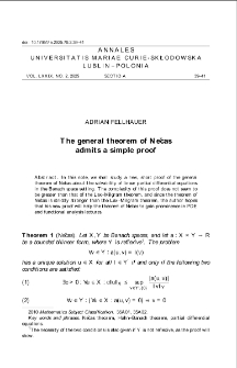 The general theorem of Nečasadmits a simple proof