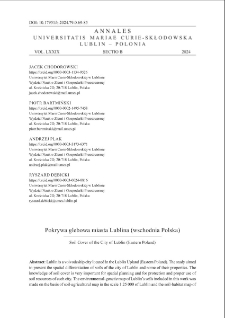 Pokrywa glebowa miasta Lublina (wschodnia Polska)