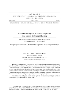 Le souci &eacute;cologique et le monde agricole dans Humus de Gaspard Koenig