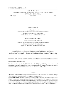 Apple&rsquo;s strategy success factors and challenges in Europe : a case study of apple&rsquo;s business model and international marketing