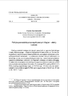 Polityka pronatalistyczna wsp&oacute;łczesnych Węgier &ndash; efekty i wnioski