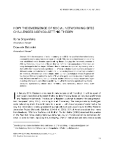 How the emergence of social networking sites challenges agenda-setting theory