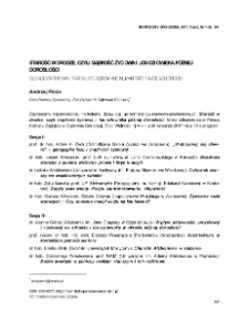 Starość w drodze, czyli mądrość życiowa i los człowieka p&oacute;źnej dorosłości