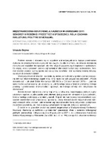 Międzynarodowa Konferencja Naukowa w Warszawie 2017: Seniorzy w rodzinie i przestrzeni społecznej. Rola i zadania inkluzyjnej polityki senioralnej