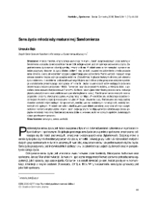 Sens życia młodzieży maturalnej Sandomierza