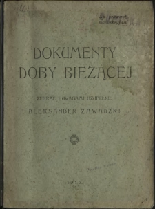 Dokumenty doby bieżącej