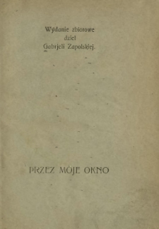 Przez moje okno