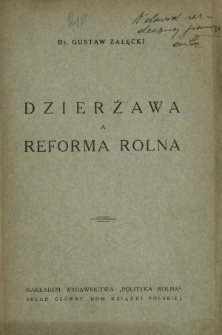 Dzierżawa a reforma rolna