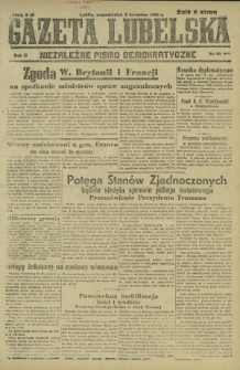 Gazeta Lubelska : niezależne pismo demokratyczne. R. 2, nr 98=407 (8 kwiecień 1946)