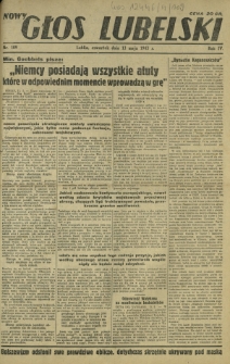 Nowy Głos Lubelski. R. 4, nr 109 (13 maja 1943)