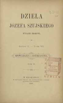 Opowiadania i roztrząsania. T. 3