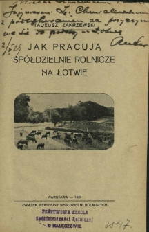 Jak pracują spółdzielnie rolnicze na Łotwie