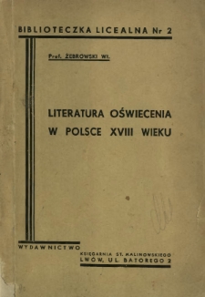 Literatura oświecenia w Polsce XVIII wieku