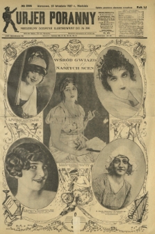 Kurjer Poranny : niedzielny dodatek ilustrowany do R. 51, No 266 (25 września 1927)